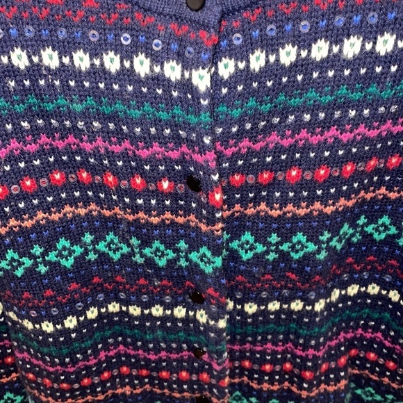 Talbots Fair Isle Cardigan - Picture 4 of 10